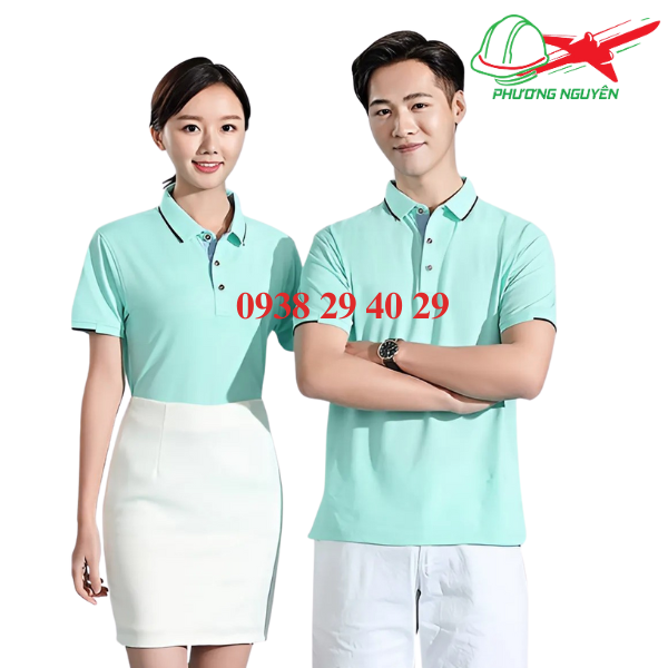 ao-polo-cong-so-mau-xanh-ngoc